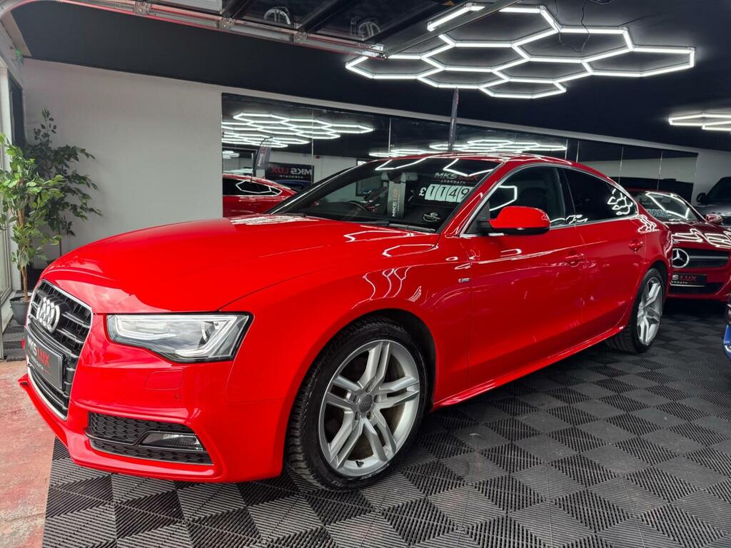 Audi A5 2.0 Tdi S Line Sportback Euro 6 Ss Red #2