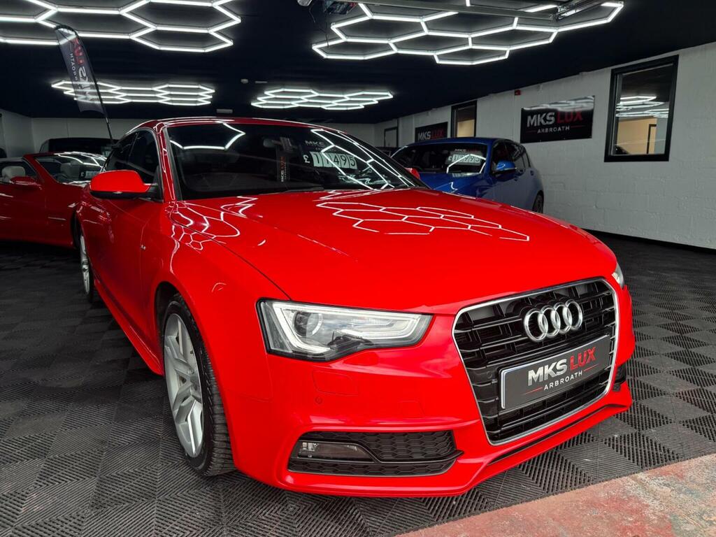 Audi A5 2.0 Tdi S Line Sportback Euro 6 Ss Red #4