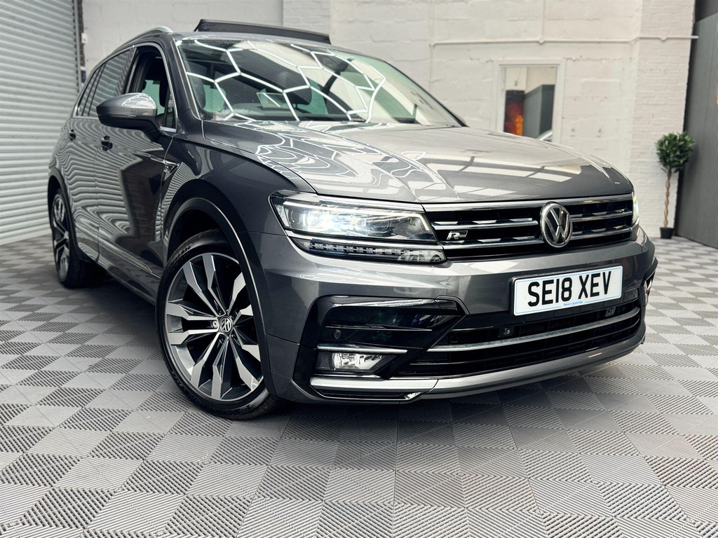 Volkswagen Tiguan 2.0 Tdi R-line 4Motion Euro 6 Ss SE18XEV Grey #6