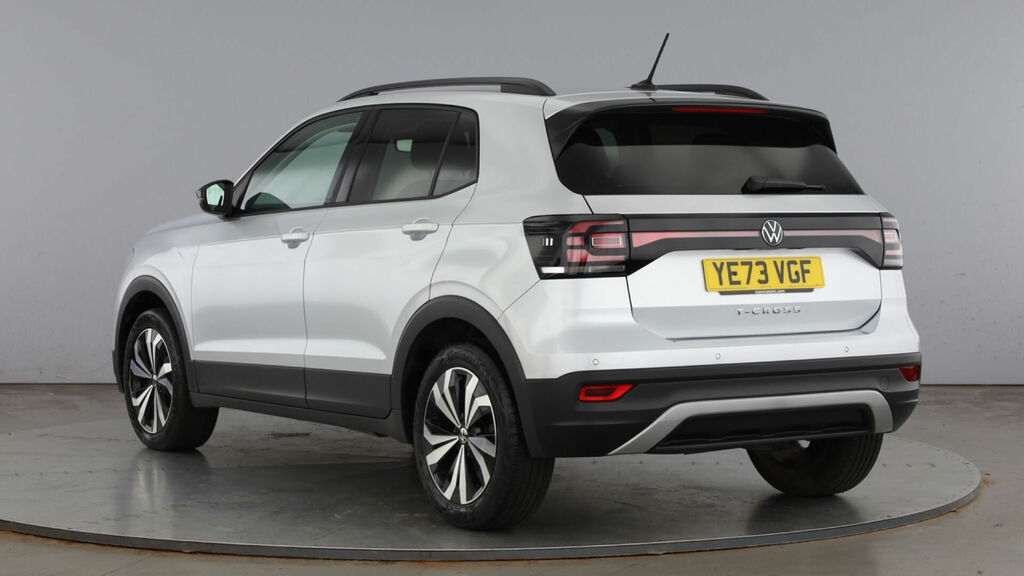 Volkswagen T-Cross 1.0 Tsi Black Edition Dsg Euro 6 5-Door YE73VGF Silver #3