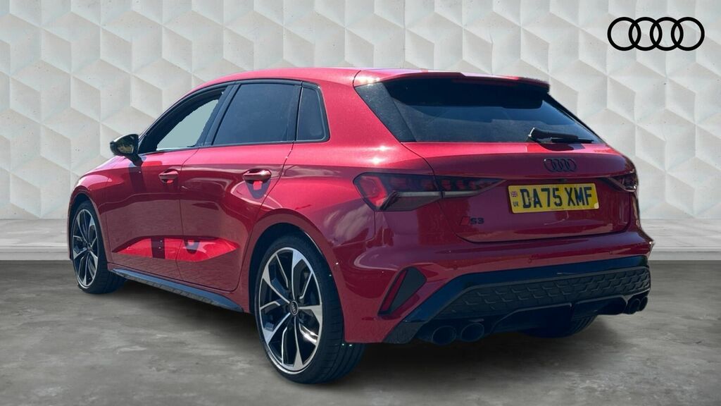Audi S3 2.0 Tfsi Black Edition Sportback S Tronic Quattro DA75XMF Red #3