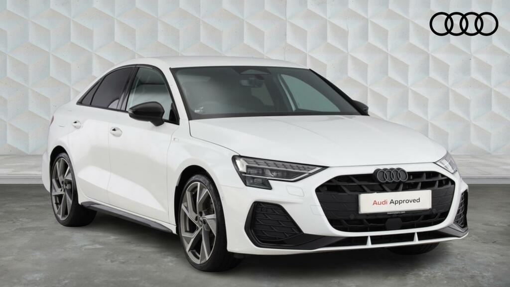 Audi A3 Tfsi 35 Black Edition S Tronic Euro 6 4-Door WM75MZJ White