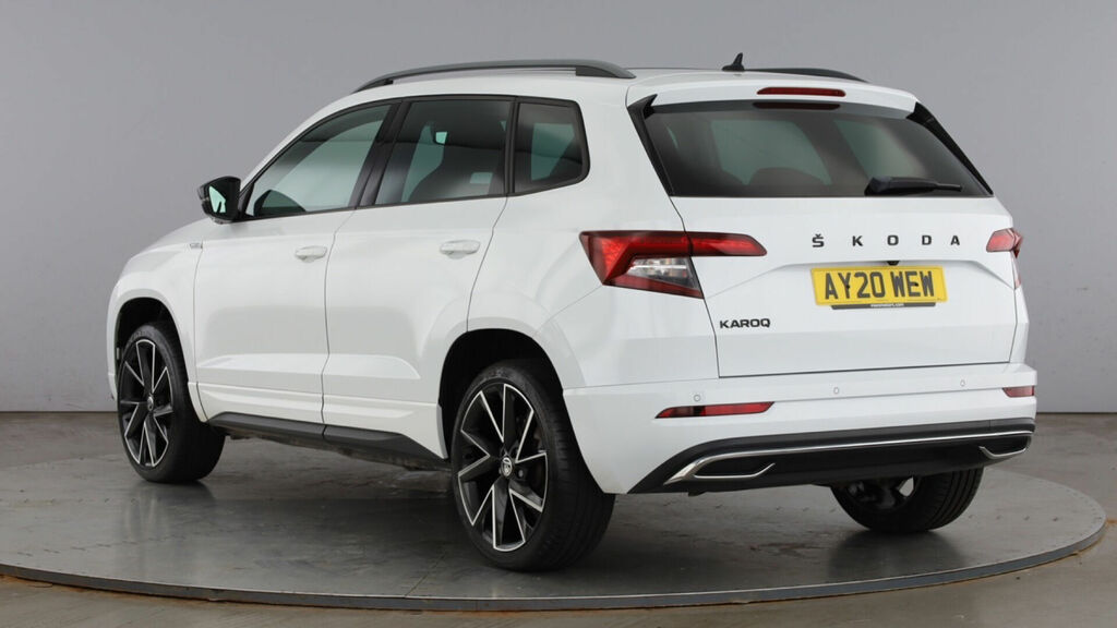 Skoda Karoq Tsi Act Sportline Euro 6 5-Door AY20WEW White #3