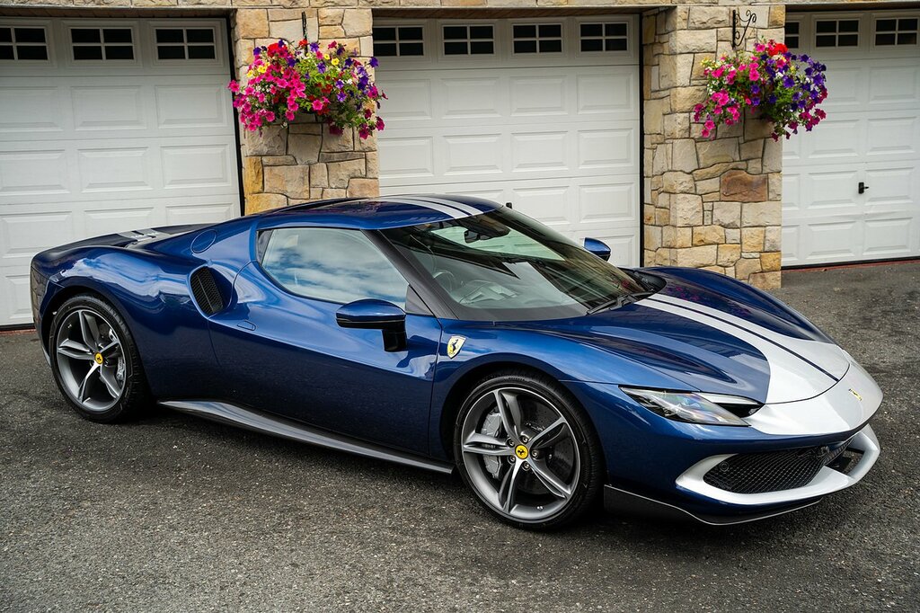 Ferrari 296 GTB 3.0T V6 7.45Kwh Coupe Plug-in Hybrid F1 Blue #3