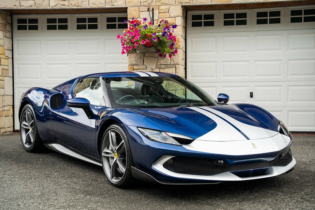 Ferrari 296 GTB 3.0T V6 7.45Kwh Coupe Plug-in Hybrid F1 Blue