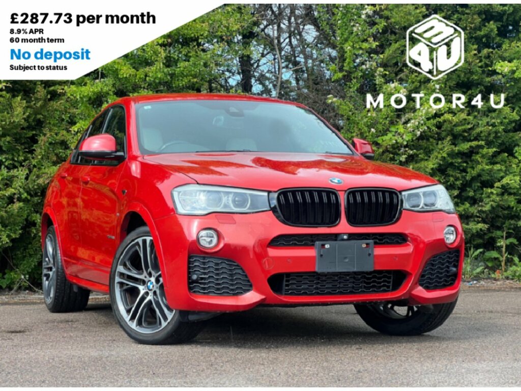 BMW X4 X Drive 28I M Sport Red