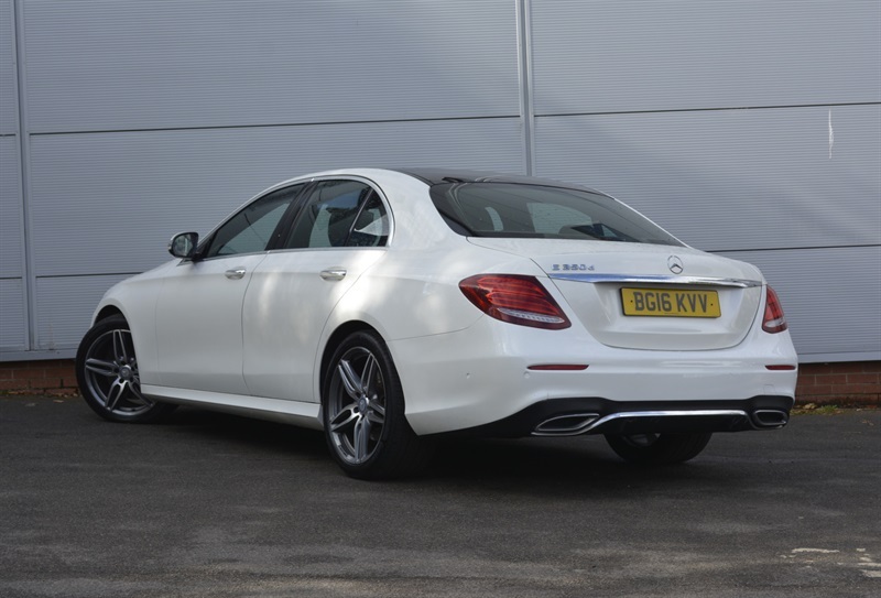 Mercedes-Benz E Class 3.0 E350d V6 Amg Line Premium Saloon White #4