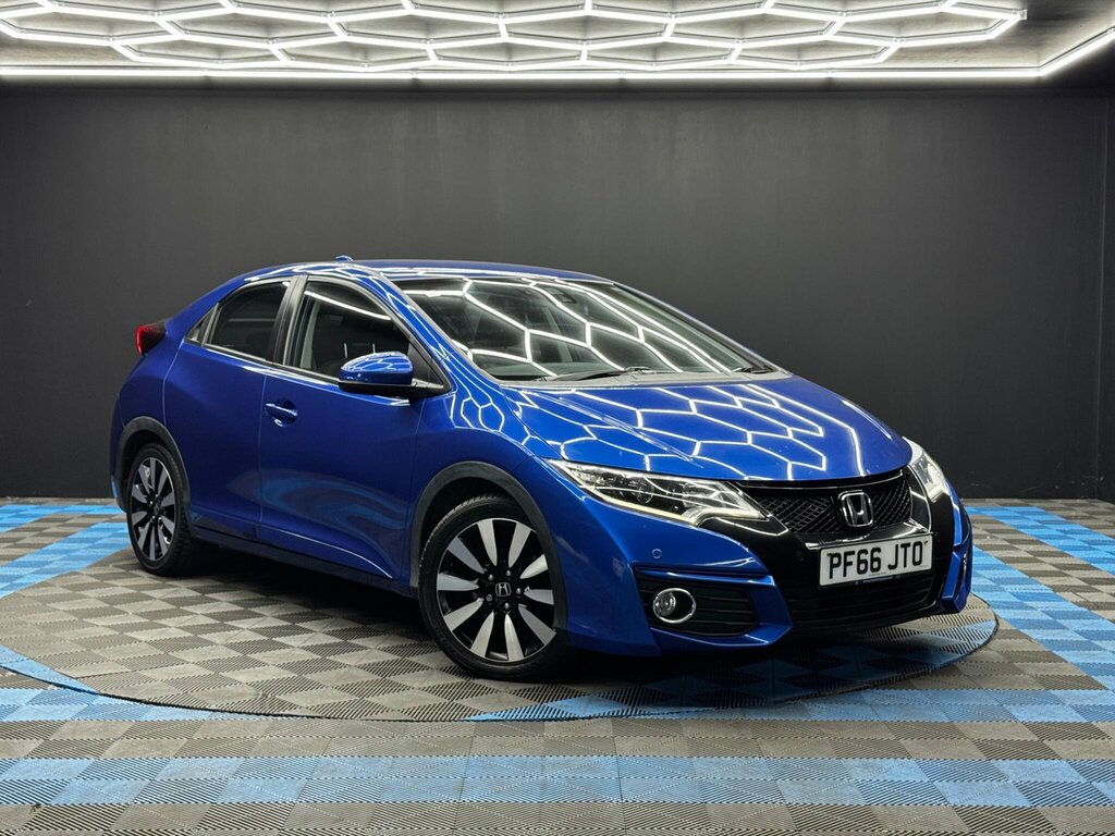 Honda Civic 1.8 I-vtec Se Plus Navi Euro 6 Blue