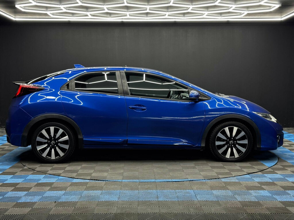 Honda Civic 1.8 I-vtec Se Plus Navi Euro 6 Blue #4
