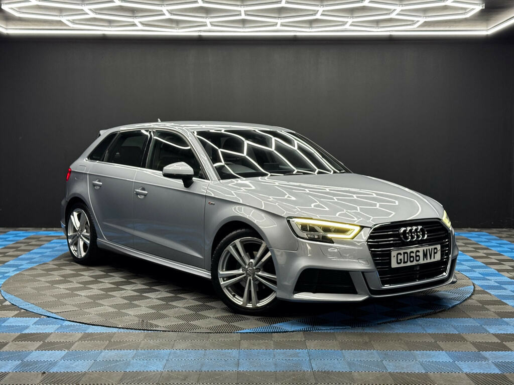 Audi A3 1.6 Tdi S Line Sportback Euro 6 Ss Silver
