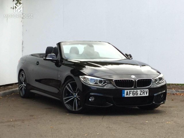 BMW 4 Series 2016 2.0 420D M Sport Convertible Black