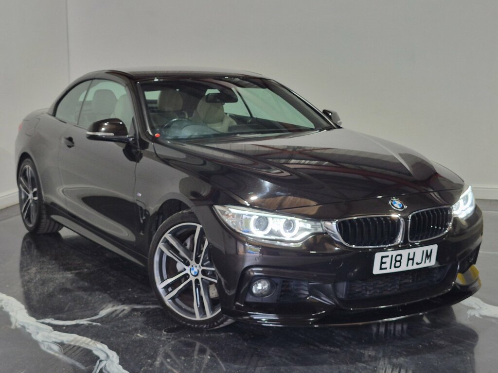 BMW 4 Series 3.0 435D M Sport Convertible Xdriv E18HJM Black #5