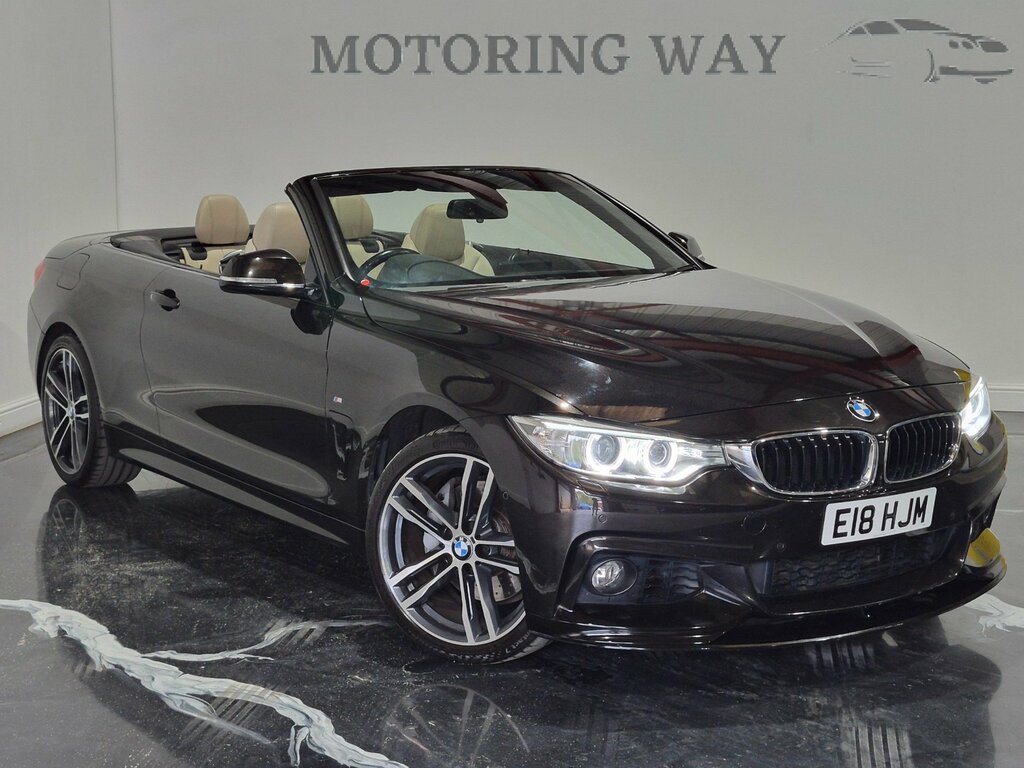 BMW 4 Series 3.0 435D M Sport Convertible Xdriv E18HJM Black