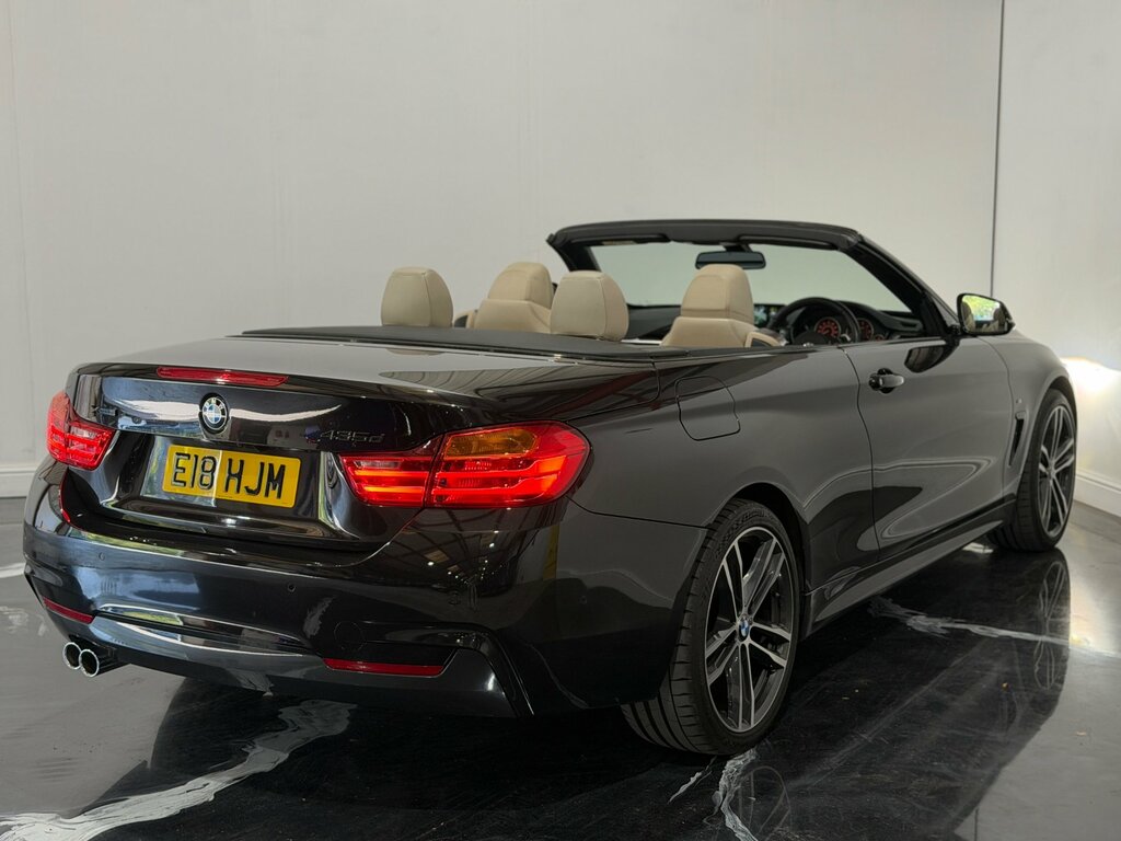 BMW 4 Series 3.0 435D M Sport Convertible Xdriv Black #4