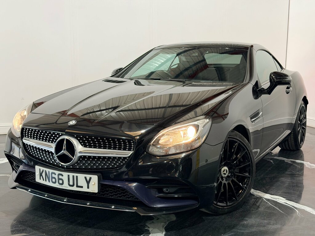 Mercedes-Benz SLC 2.0 Slc200 Amg Line Convertible G-troni Black #3