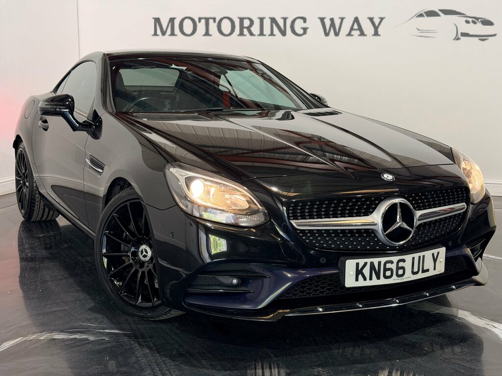 Mercedes-Benz SLC 2.0 Slc200 Amg Line Convertible G-troni Black #2