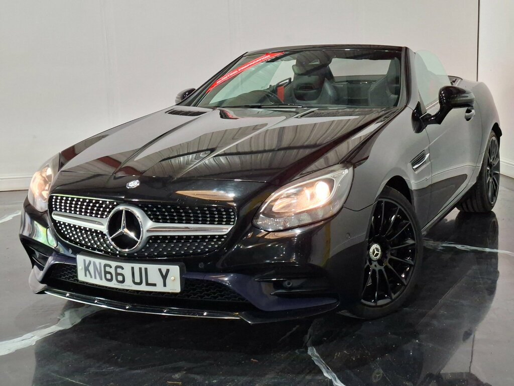Mercedes-Benz SLC 2.0 Slc200 Amg Line Convertible G-troni Black #3