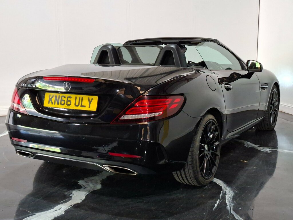 Mercedes-Benz SLC 2.0 Slc200 Amg Line Convertible G-troni Black #4