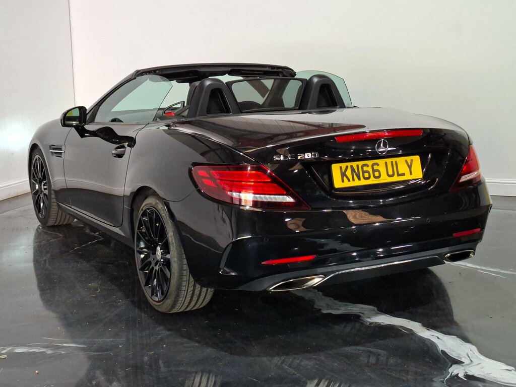 Mercedes-Benz SLC 2.0 Slc200 Amg Line Convertible G-troni Black #6