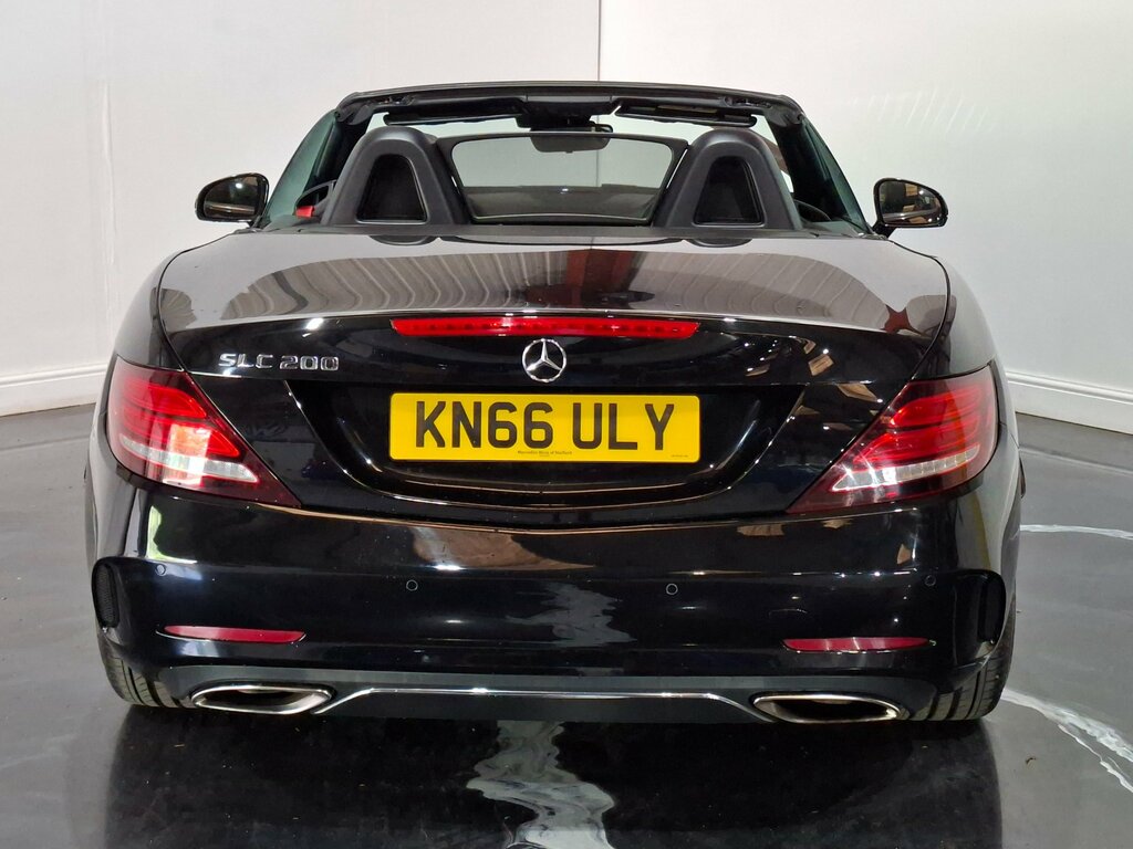 Mercedes-Benz SLC 2.0 Slc200 Amg Line Convertible G-troni Black #5