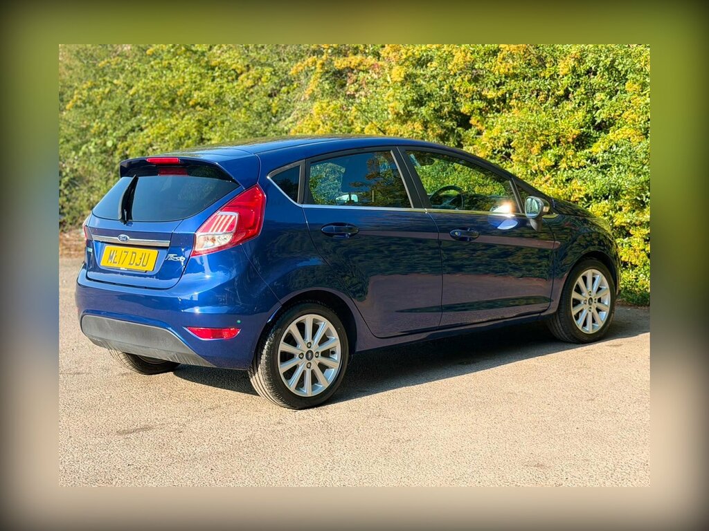 Ford Fiesta 1.0T Ecoboost Titanium Euro 6 Ss ML17DJU Blue #5