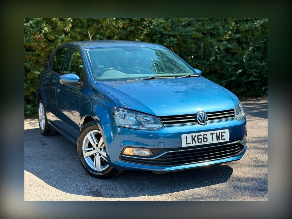 Volkswagen Polo 1.0 Bluemotion Tech Match Euro 6 Ss LK66TWE Blue
