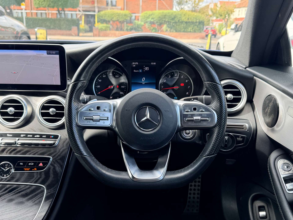 Mercedes-Benz C Class Saloon 2.0 C300 Sport Premium G-tronic Euro 6 Black #20