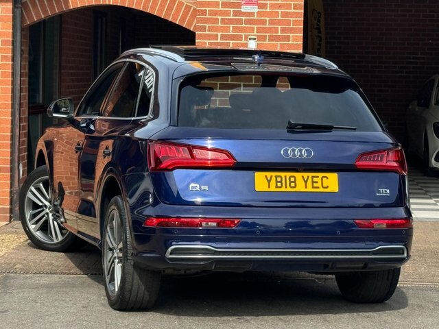 Audi Q5 2018 2.0 Tdi S Line S Tronic Quattro Euro 6 Ss Blue #3