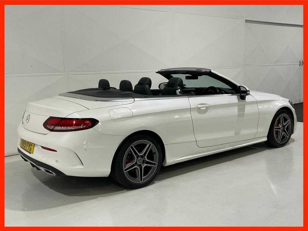 Mercedes-Benz C Class 2.0 C300d Amg Line Premium Cabriolet KM19FYG White #2