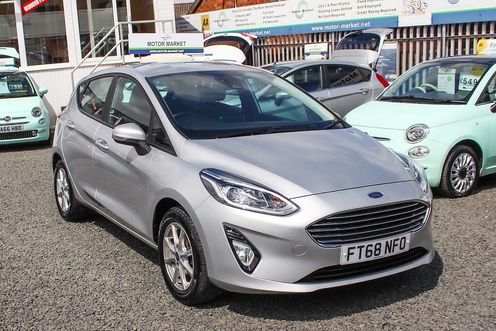 Ford Fiesta 1.0T Ecoboost Zetec Euro 6 Ss FT68NFO Silver