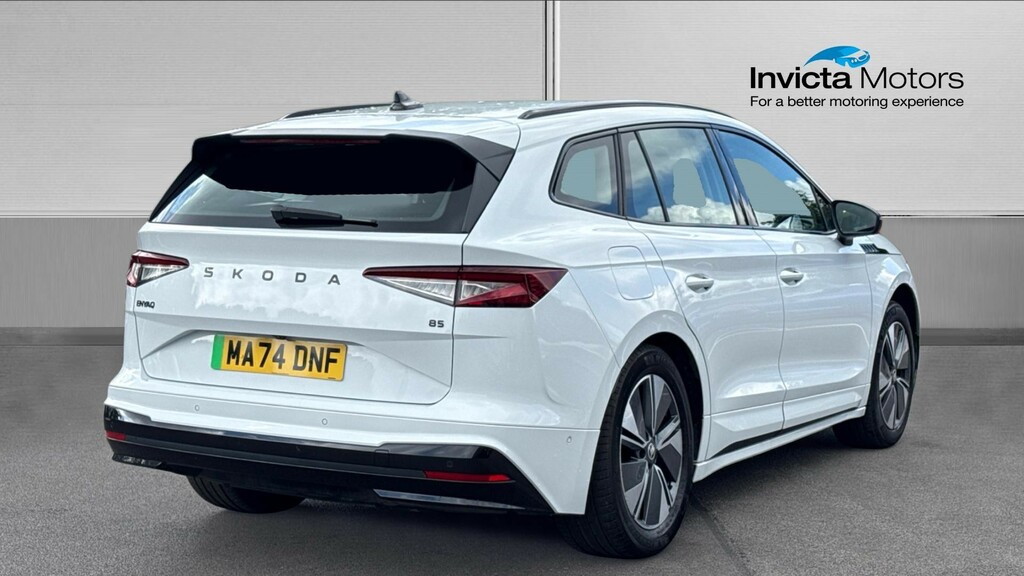 Skoda ENYAQ 85 White #3