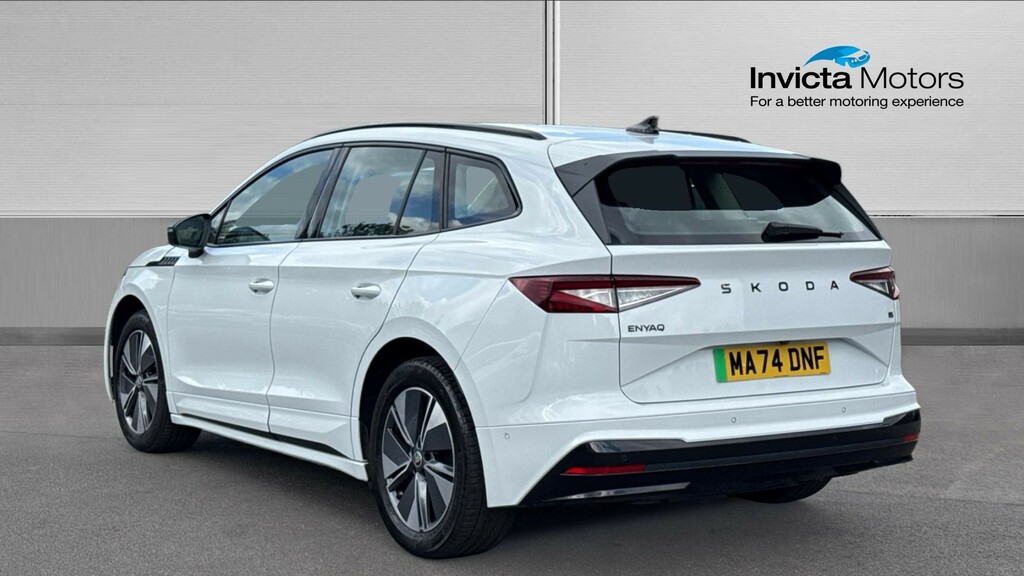 Skoda ENYAQ 85 White #5
