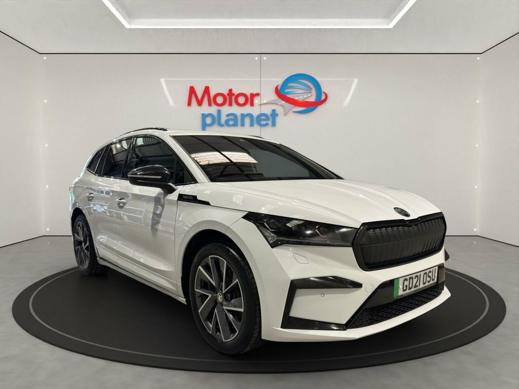 Skoda ENYAQ 80 Sportline White #3