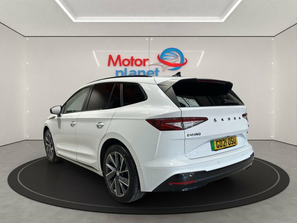 Skoda ENYAQ 80 Sportline White #6