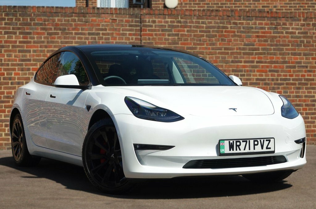 Tesla Model 3 Dual Motor Long Range Saloon 4 WR71PVZ White #2