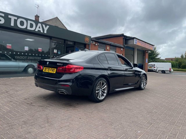 BMW 5 Series 2020 2.0 520D Mht M Sport Saloon Hybrid Black #5