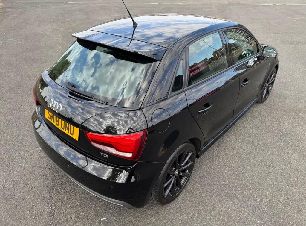 Audi A1 1.6 Tdi S Line Sportback Euro 6 Ss Nav Black #4