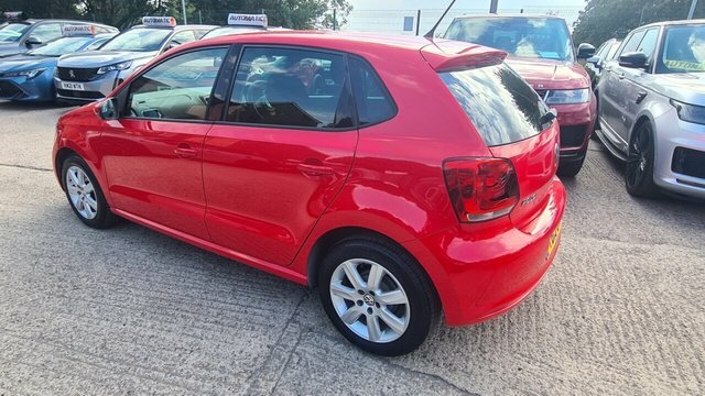 Volkswagen Polo 1.2 Match Edition Hatchback Euro YB13OAH Red #4