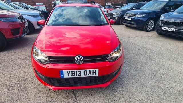 Volkswagen Polo 1.2 Match Edition Hatchback Euro YB13OAH Red #2