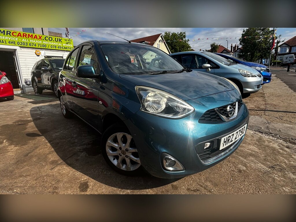Nissan Micra 1.2 Acenta Hatchback Cvt Euro 5 80 Ps HRZ2790 Blue #2