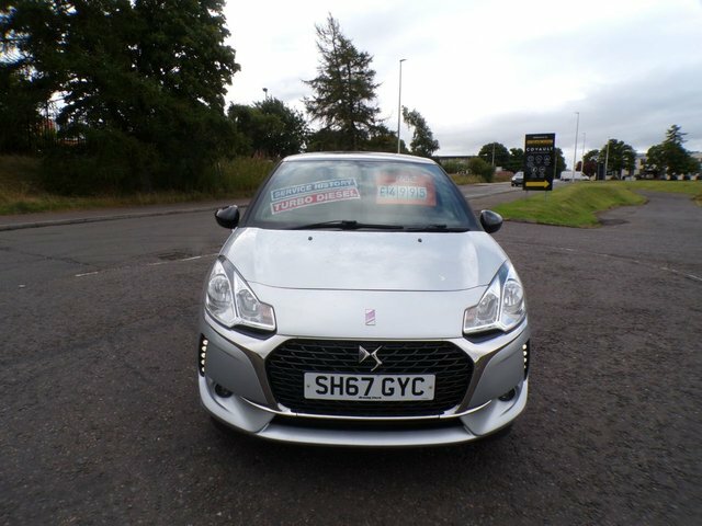 DS DS 3 2017 1.6 Bluehdi Performance Line 2017,Sat Nav,blu SH67GYC Silver #2