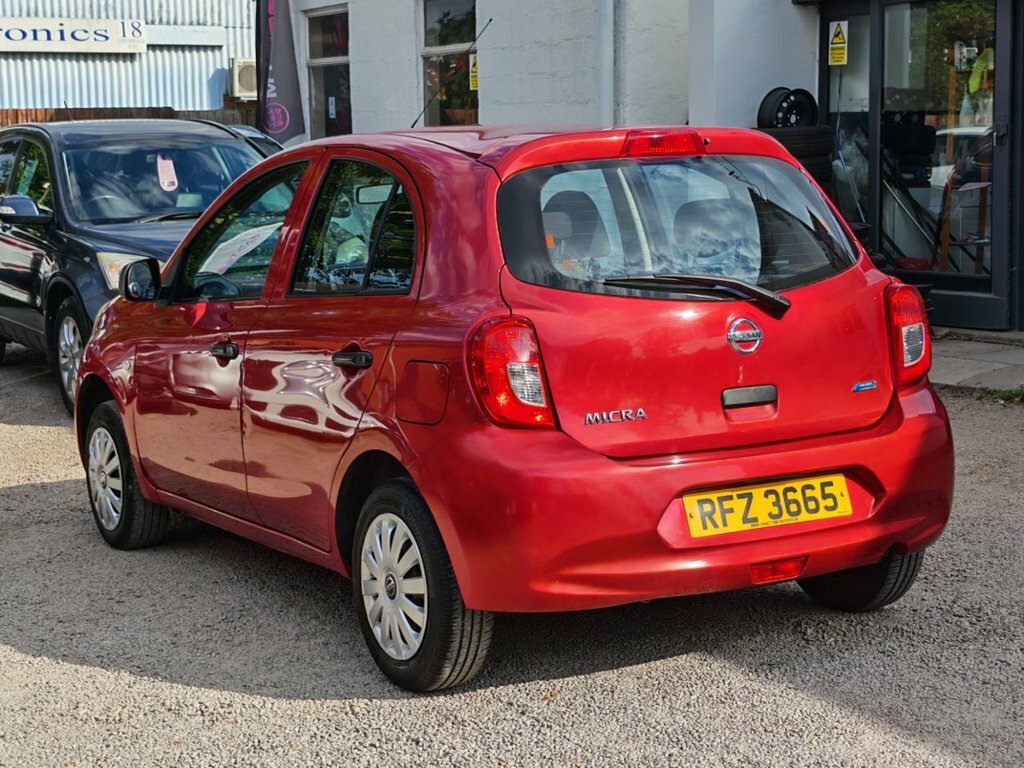 Nissan Micra 1L Visia Red #5