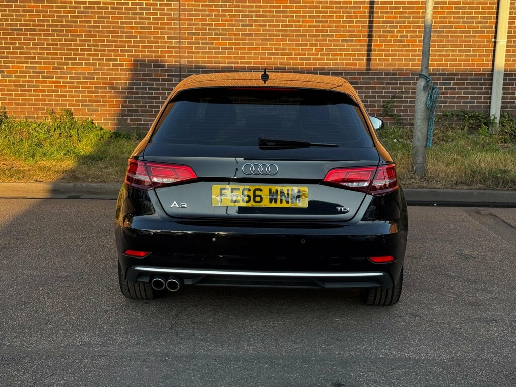 Audi A3 2.0 Tdi Sport Sportback S Tronic 6Spd Euro 6 Black #5