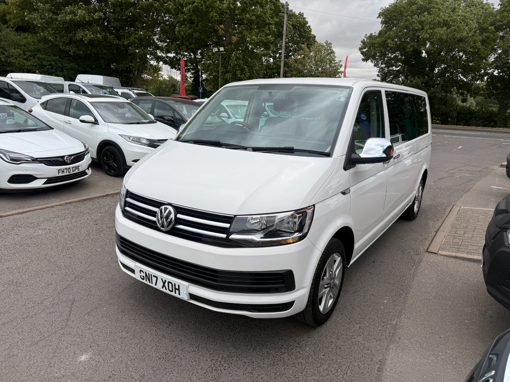 Volkswagen Transporter Shuttle T32 Tdi Shuttle Se Bmt Vw T6 Lwb No Vat 9 Seater White #6
