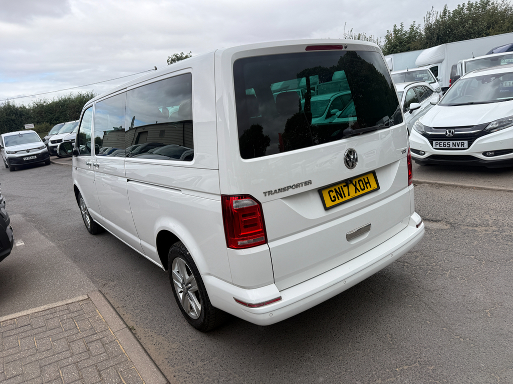 Volkswagen Transporter Shuttle T32 Tdi Shuttle Se Bmt Vw T6 Lwb No Vat 9 Seater White #5