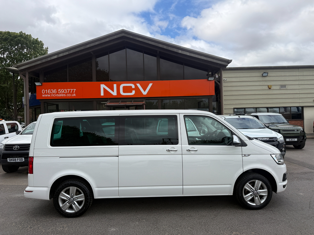 Volkswagen Transporter Shuttle T32 Tdi Shuttle Se Bmt Vw T6 Lwb No Vat 9 Seater White #2