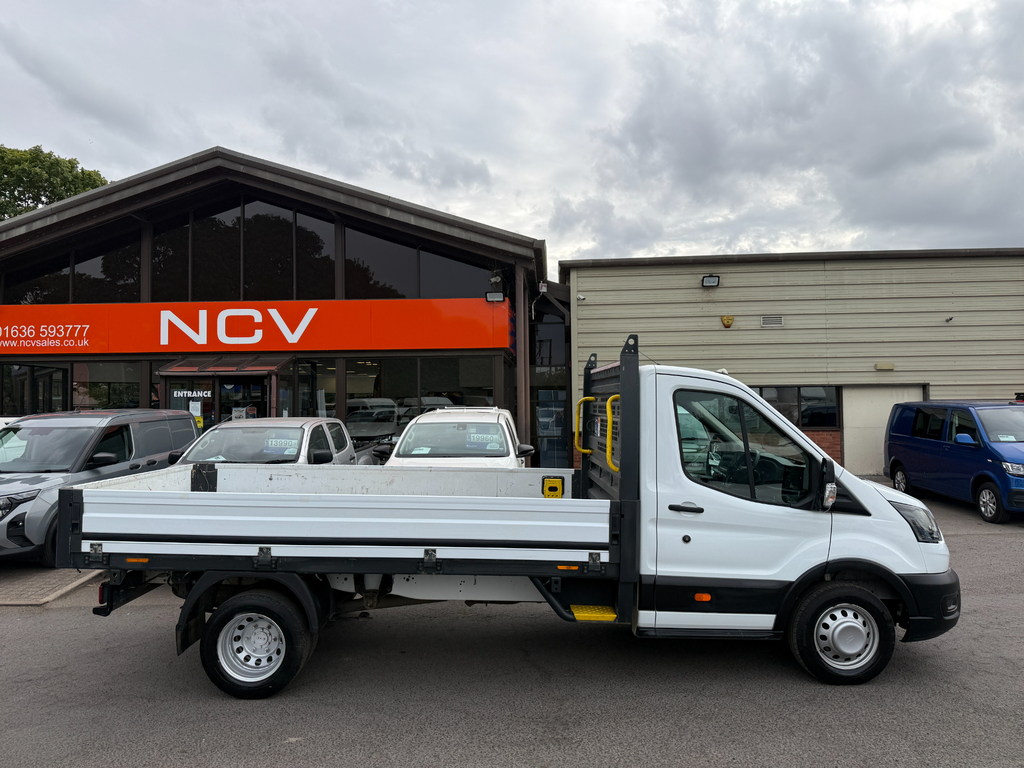 Ford Transit Custom 350 Leader Ecoblue Dropside L3 Lwb Eu6 NU69SZG White #2