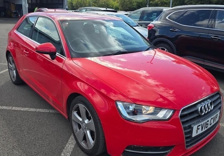 Audi A3 1.6 Tdi 110 Sport Tech Pack Nav 20 Tax Red
