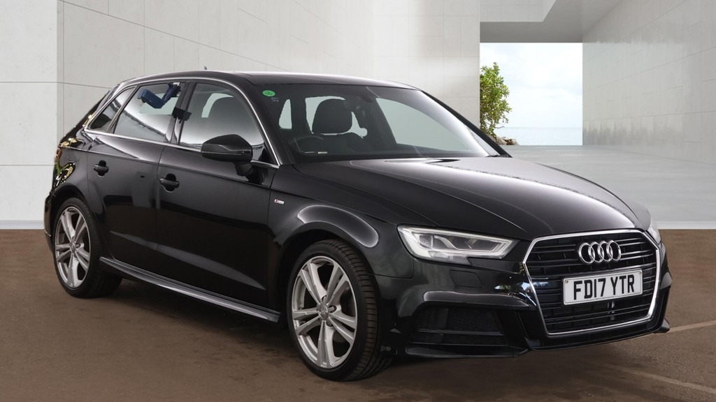 Audi A3 2.0 Tdi S Line Tech Pk Nav Sunroof Da Black