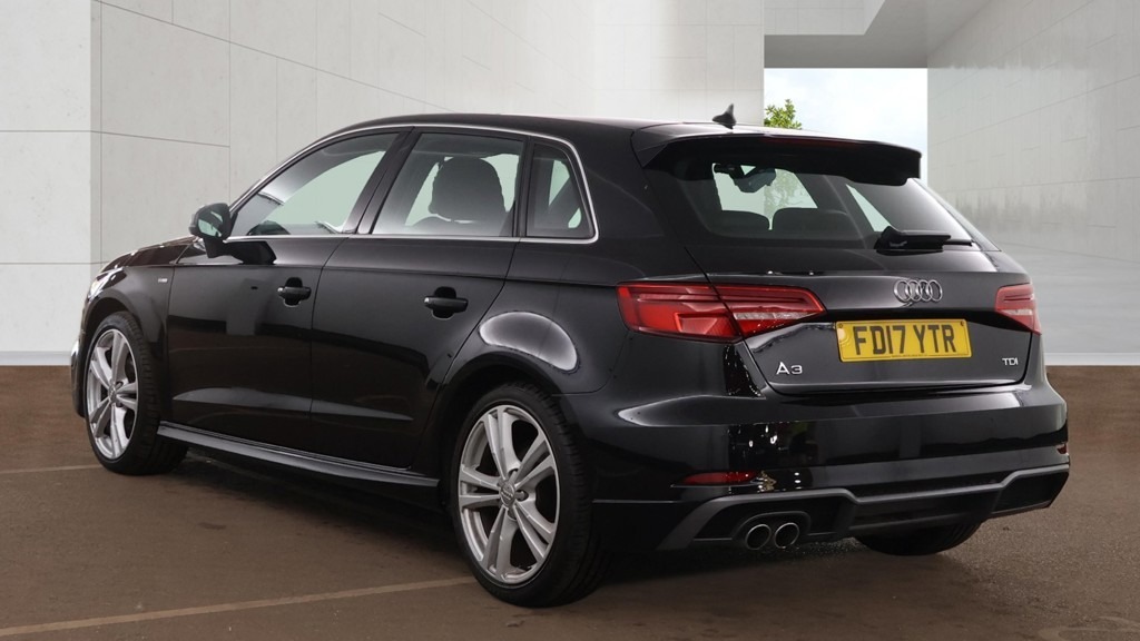 Audi A3 2.0 Tdi S Line Tech Pk Nav Sunroof Da Black #2